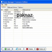 FreeGamia Paste Manager 1.0 screenshot
