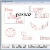DXF Laser Cutting Fonts 4.22 screenshot