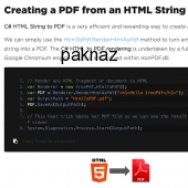 C# HTML to PDF 2019.6.5 screenshot