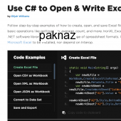 C# Open Excel File and Write to Excel 2020.6.0 screenshot