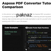 Aspose PDF Converter Tutorial 2021.3.1 screenshot