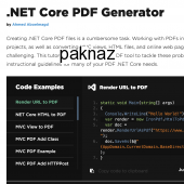 Net Core PDF Generator 2020.9.0 screenshot