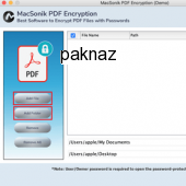 MacSonik PDF Encryption 21.7 screenshot